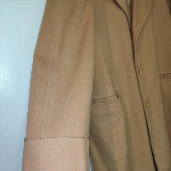 Pre-Pre-owned Vintage Women's Cashmere Trench/ Overcoat Rarest Cashmere XL - Picture 4 of 6